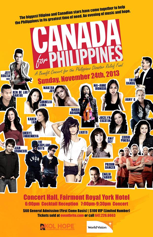 CANADA FOR PHILIPPINES BENEFIT CONCERT