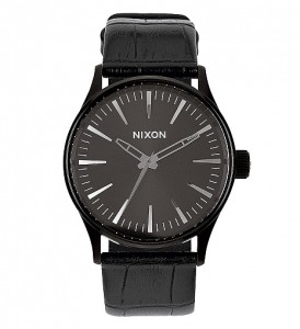 Nixon Gator Sentry 38 Leather Watch $175