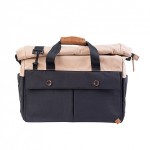PKG Black/Tan Rolltop Briefcase $140