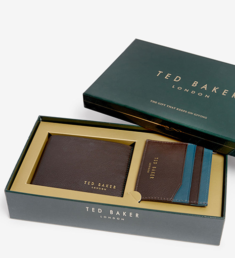 Ted Baker Wallet and Card Gift Set $125
